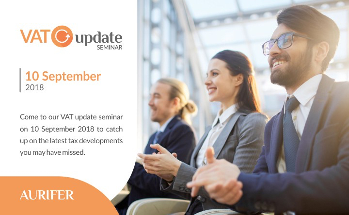 VAT update seminar 10 September