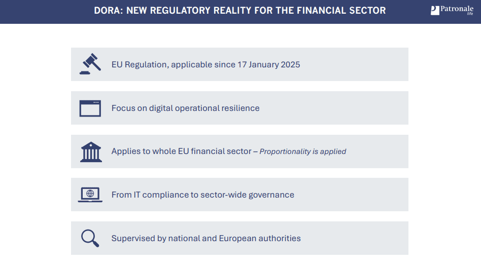 New regulatory reality for the financial sector DORA is about protecting citizens’ trust in digital financial services.
