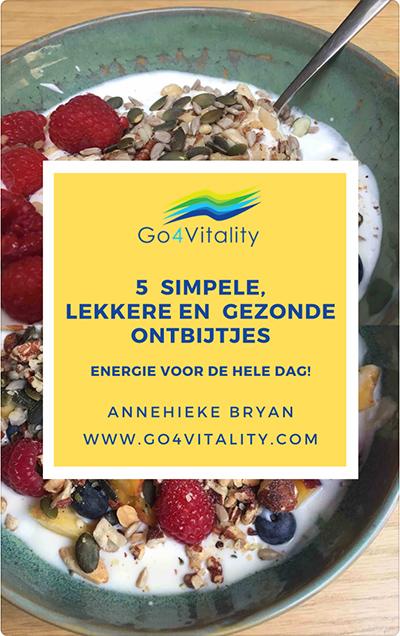 5 x simpele. lekkere en gezonde ontbijtjes Cover van pdf met info over 5 x simpele. lekkere en gezonde ontbijtjes