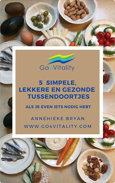 5 x simpele. lekkere en gezonde tussendoortjes Cover van pdf met info over 5 x simpele. lekkere en gezonde tussendoortjes