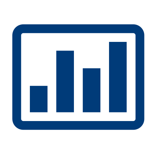 icoon van een staafdiagram